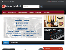 Tablet Screenshot of musicmarket.com.pe
